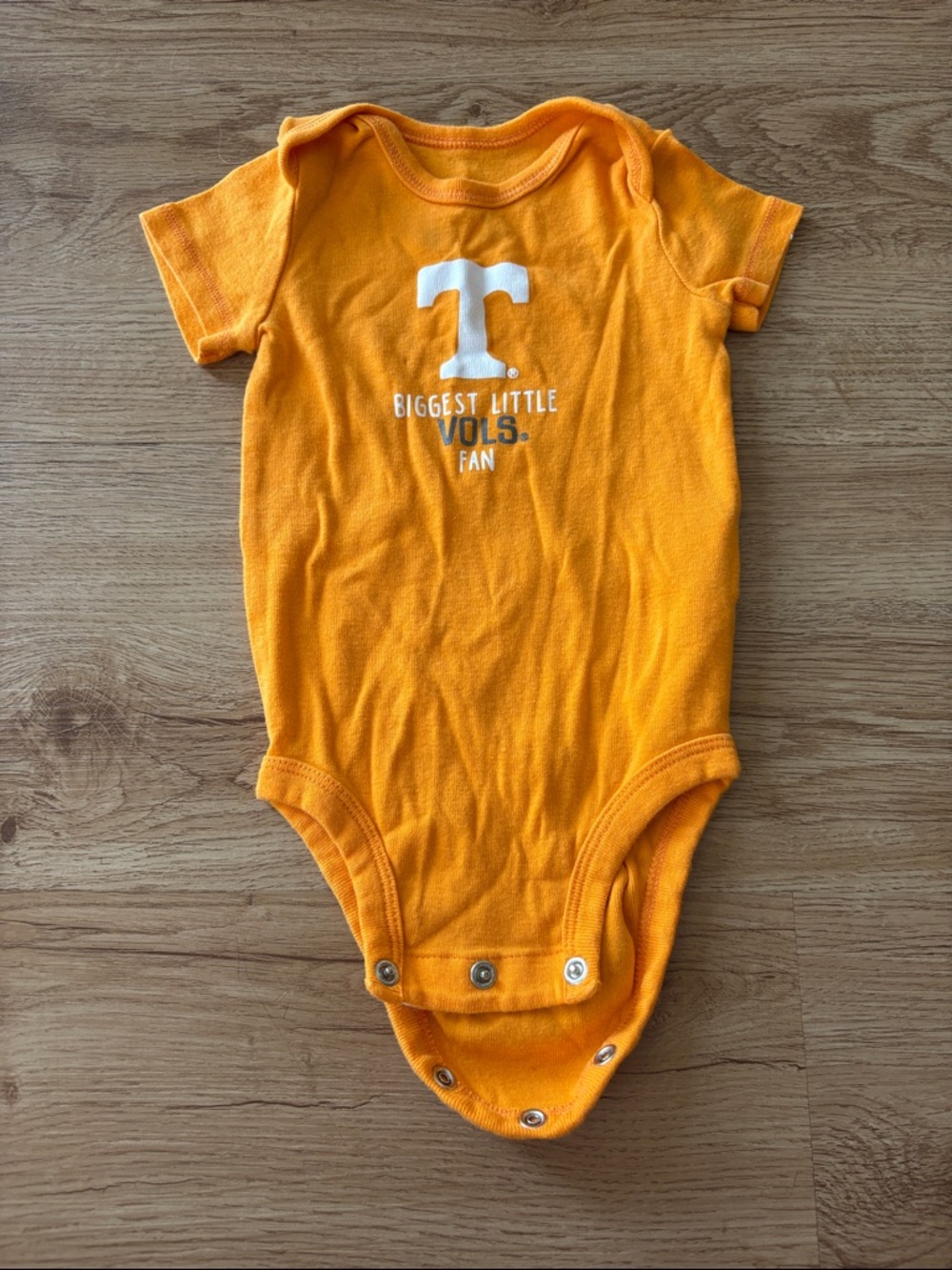 University of Tennessee Orange 'Biggest Little Vols Fan' Baby One-Piece